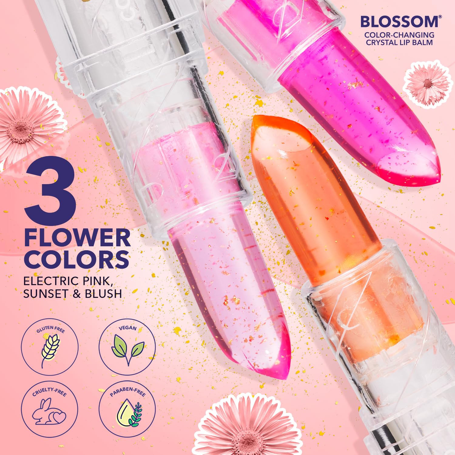 Blossom Shimmering Color-Changing Lip Balm 0.1oz 3g – TheSoapOpera
