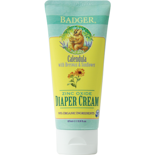 Badger Natural Zinc Oxide Diaper Cream 2.9fl oz 87ml - Calendula
