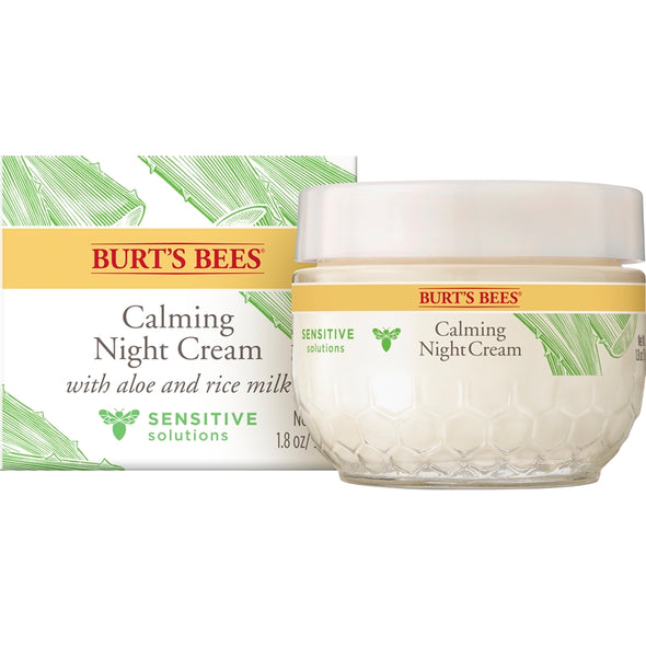 Burt's Bees Sensitive Solutions Calming Night Cream 1.8oz 50g