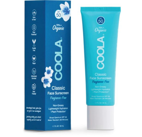 Coola Classic Face Sunscreen SPF50 1.7oz - Fragrance Free