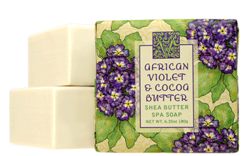Greenwich Bay Shea Butter Bar Soap - African Violet