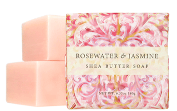 Greenwich Bay Shea Butter Bar Soap - Rosewater & Jasmine