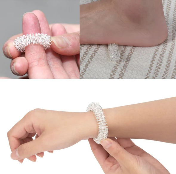 Kikkerland Acupressure Massage Rings for Fingers, Wrists & Feet - Set of 3