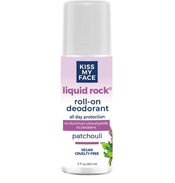 Kiss My Face Liquid Rock Roll-On Deodorant 3oz 88ml - Patchouli