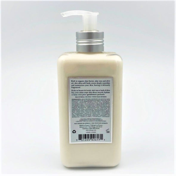 Mistral Organic Shea Butter Body Cream 10fl oz 300ml - Lavender