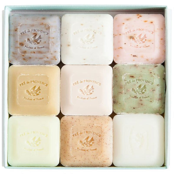 Pre de Provence Luxury Guest Soap Gift Set of 9 - Green