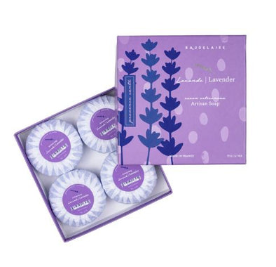 Provence Sante Artisan Gift Soap Set of 4 - Lavender