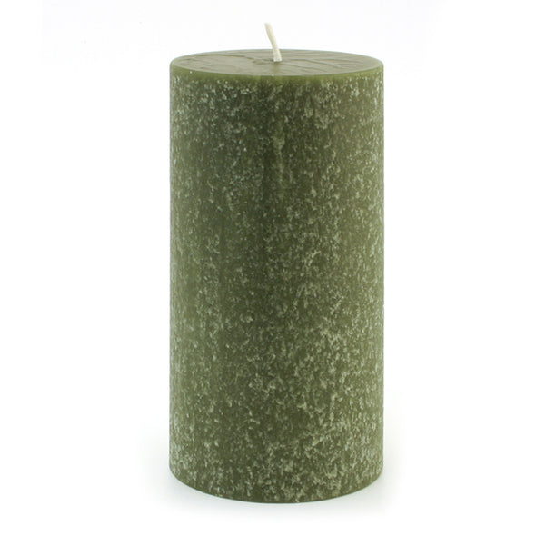 Root Candles Timberline Pillar 21.5oz 610g - Dark Olive