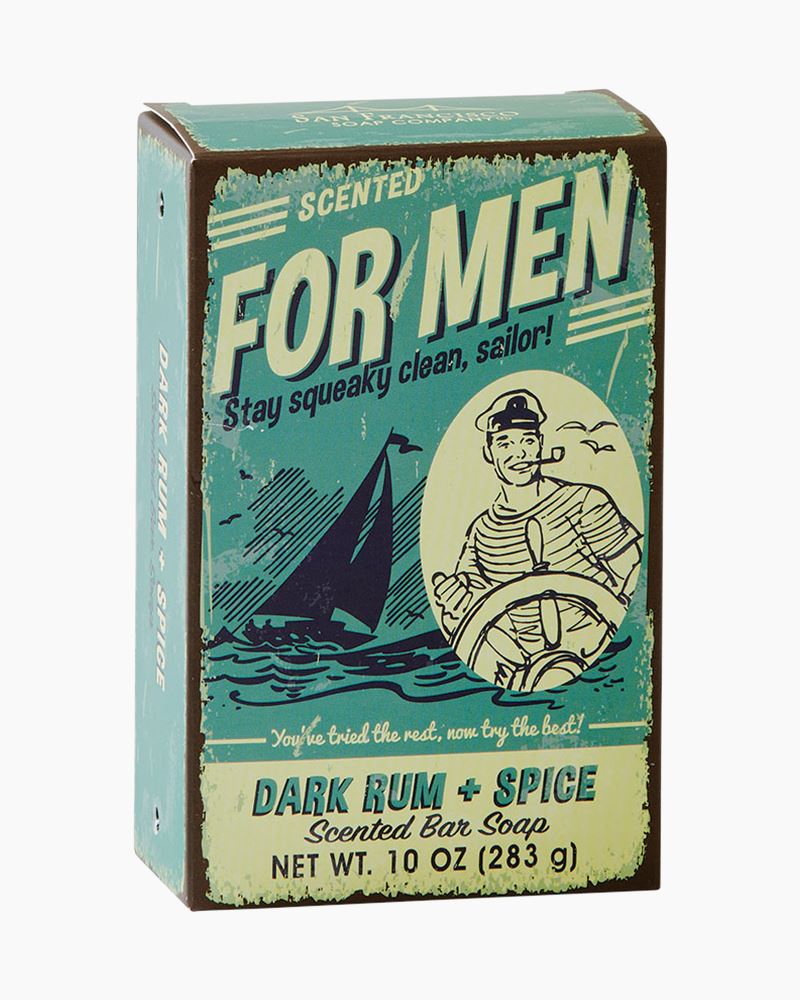 For Men Scented Bar Soap Dark Rum & Spice