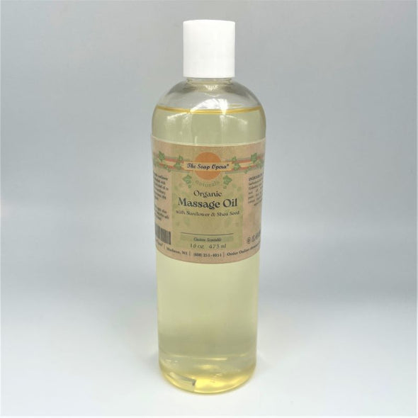 The Soap Opera Naturals Organic Massage Oil Blend 16oz 473ml Custom Scentable soothing choose your own fragrance