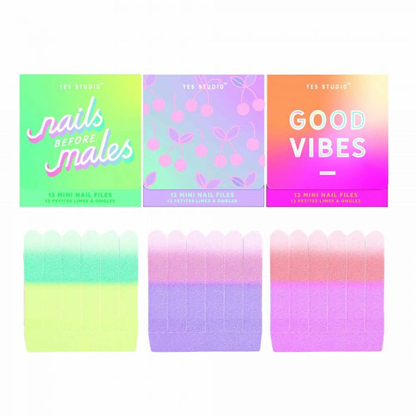 Yes Studio Mini Nail Files 12 Pack - Assorted Styles