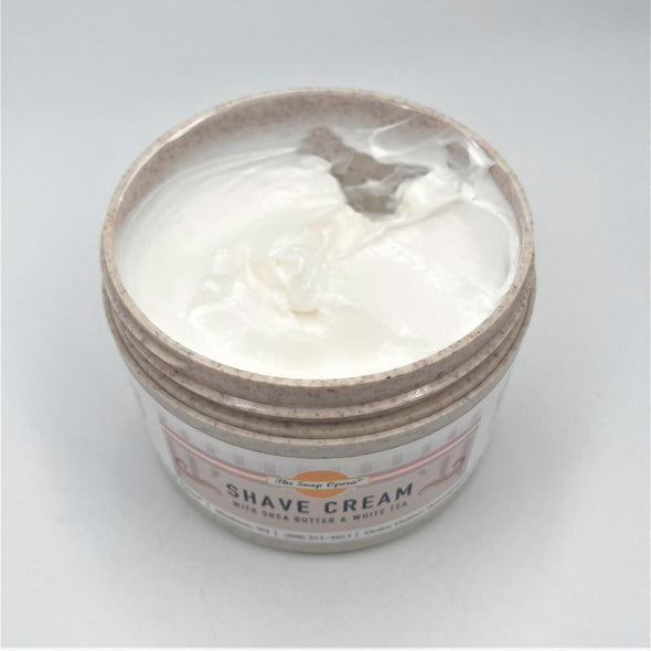 The Soap Opera Smooth Shave Cream with Shea Butter & White Tea 5oz (Custom Scentable)