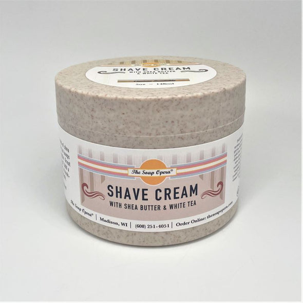 The Soap Opera Smooth Shave Cream with Shea Butter & White Tea 5oz (Custom Scentable)