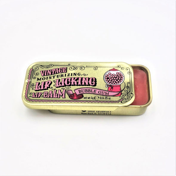 Vintage Lip Licking Lip Balm Tin 4g - Bubble Gum