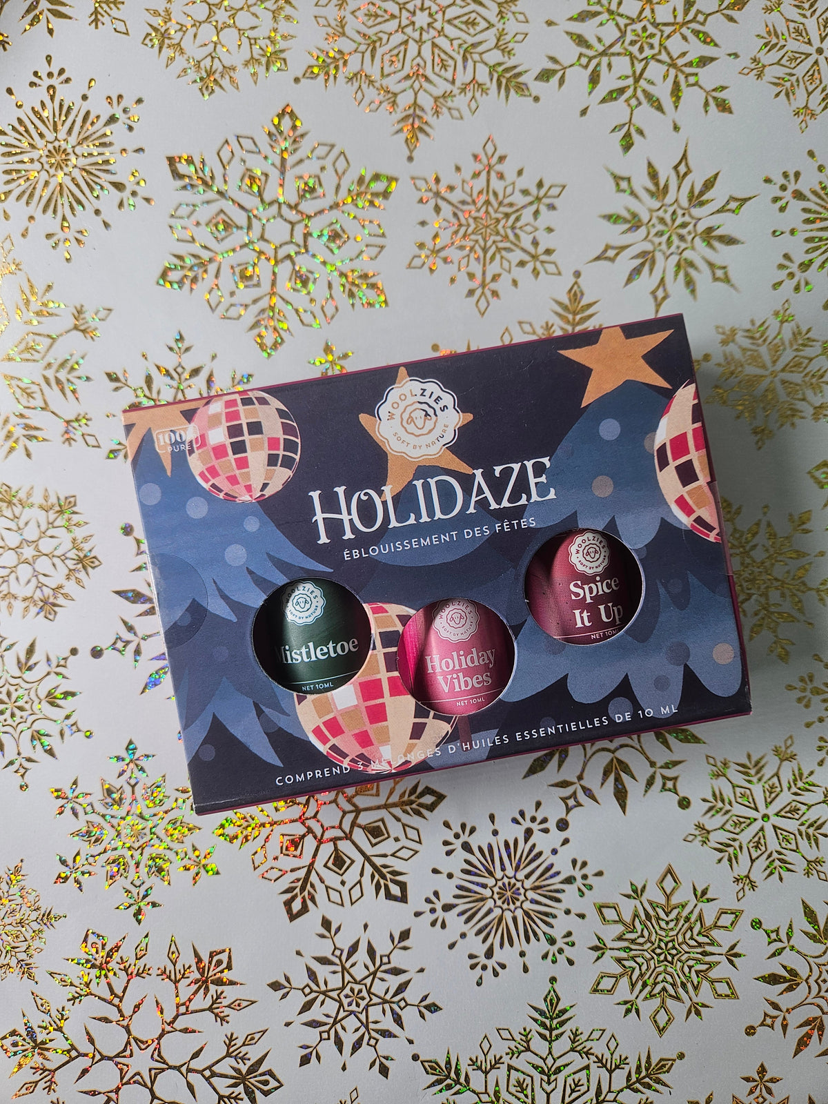 Woolzies Holiday Essential Oil Set - Holidaze - Holiday Vibes, Mistletoe, and Spice It Up