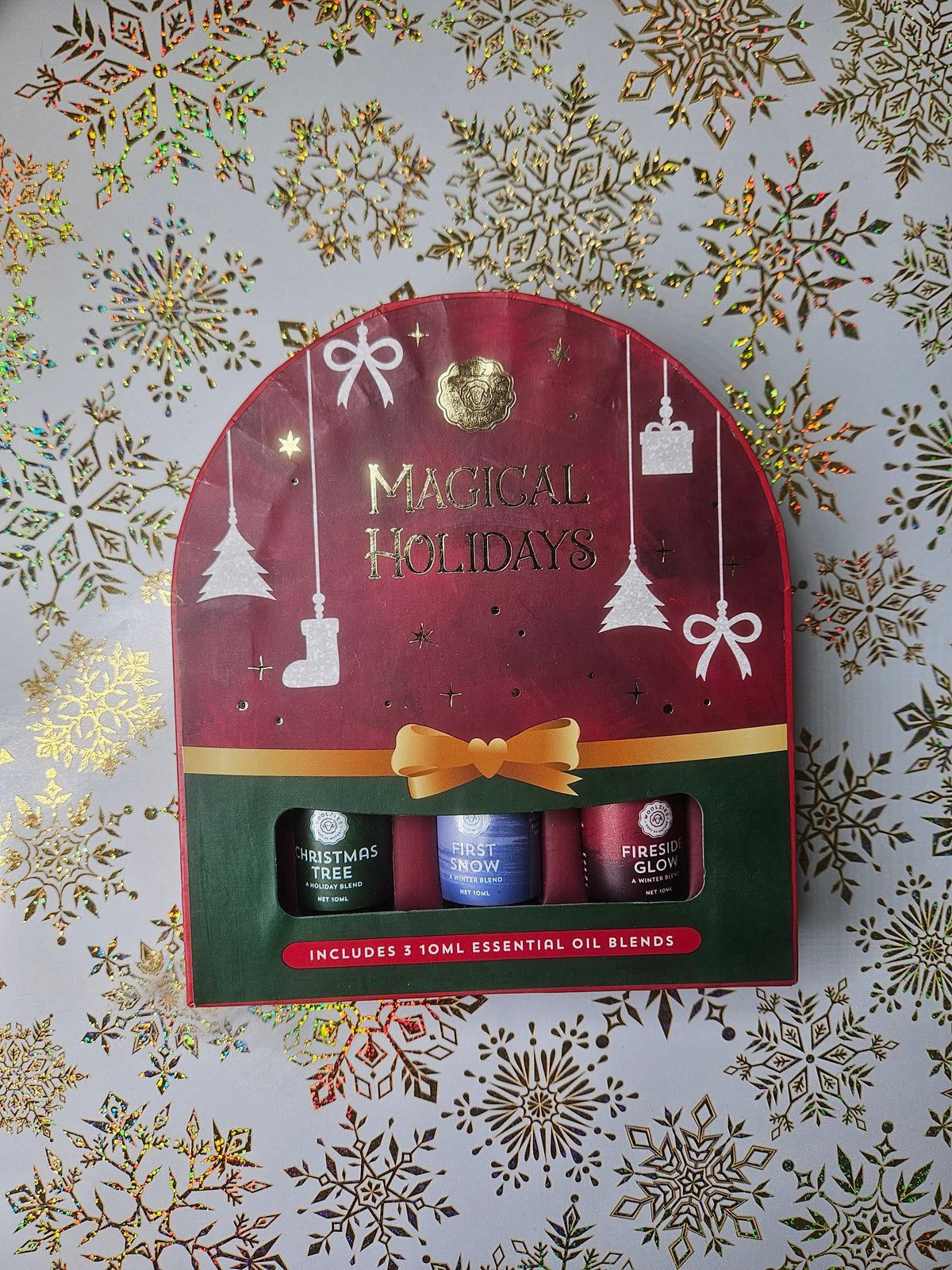 Woolzies Holiday Essential Oil Set - Magical Holidays - Christmas Tree, First Snow, Fireside Glow