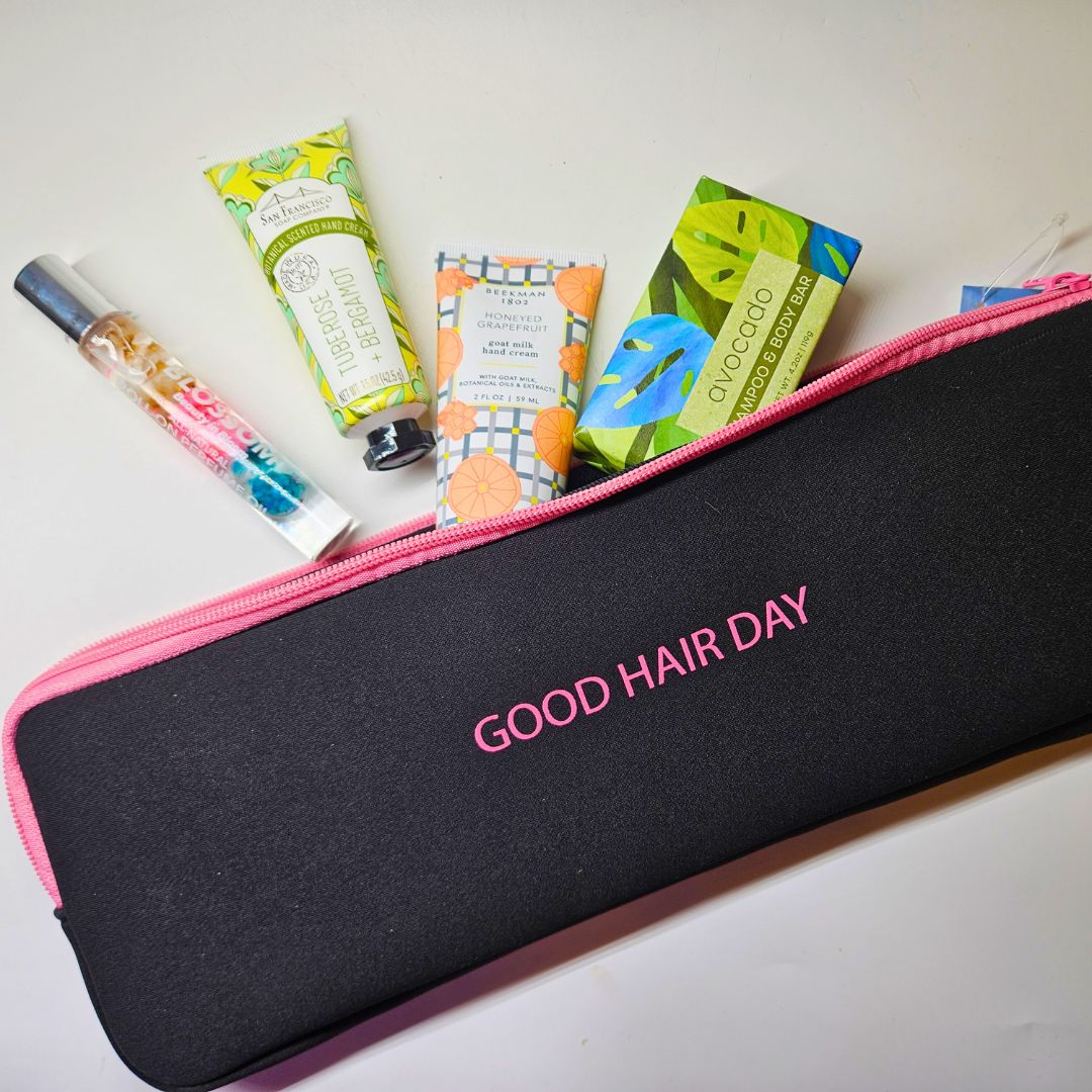 Kingsley Travel Necessities Bag "Good Hair Day"