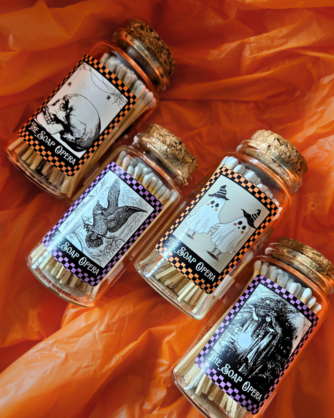 The Soap Opera Halloween Matches in Glass Jar