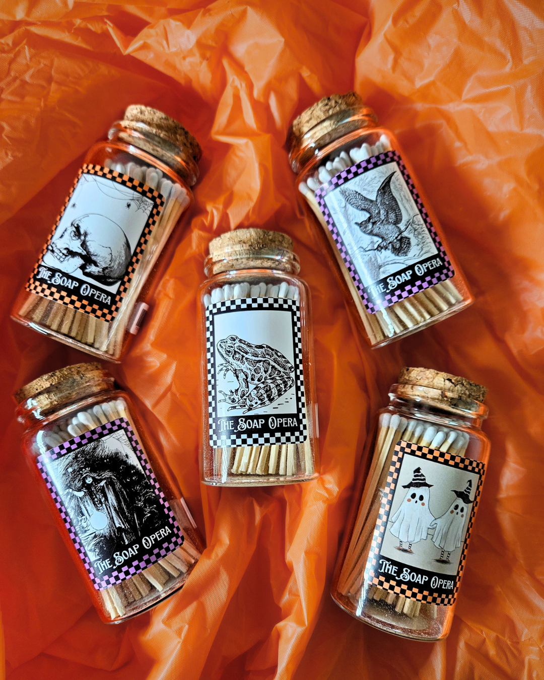 The Soap Opera Halloween Matches in Glass Jar