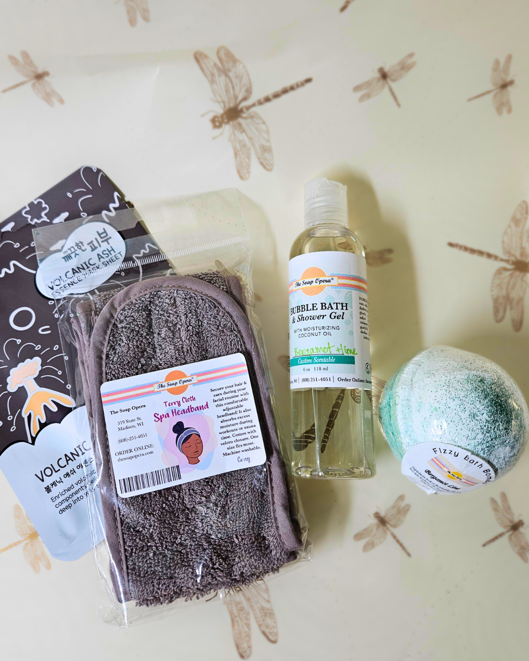 The Soap Opera Mini Self-Care Set in Wooden Bucket