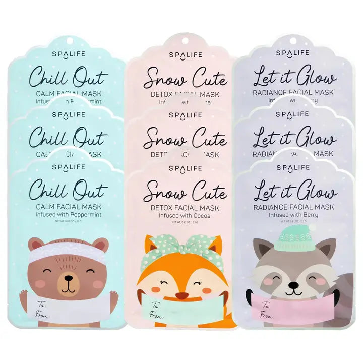 My Spa Life Holiday Gift Tag Detox Facial Masks