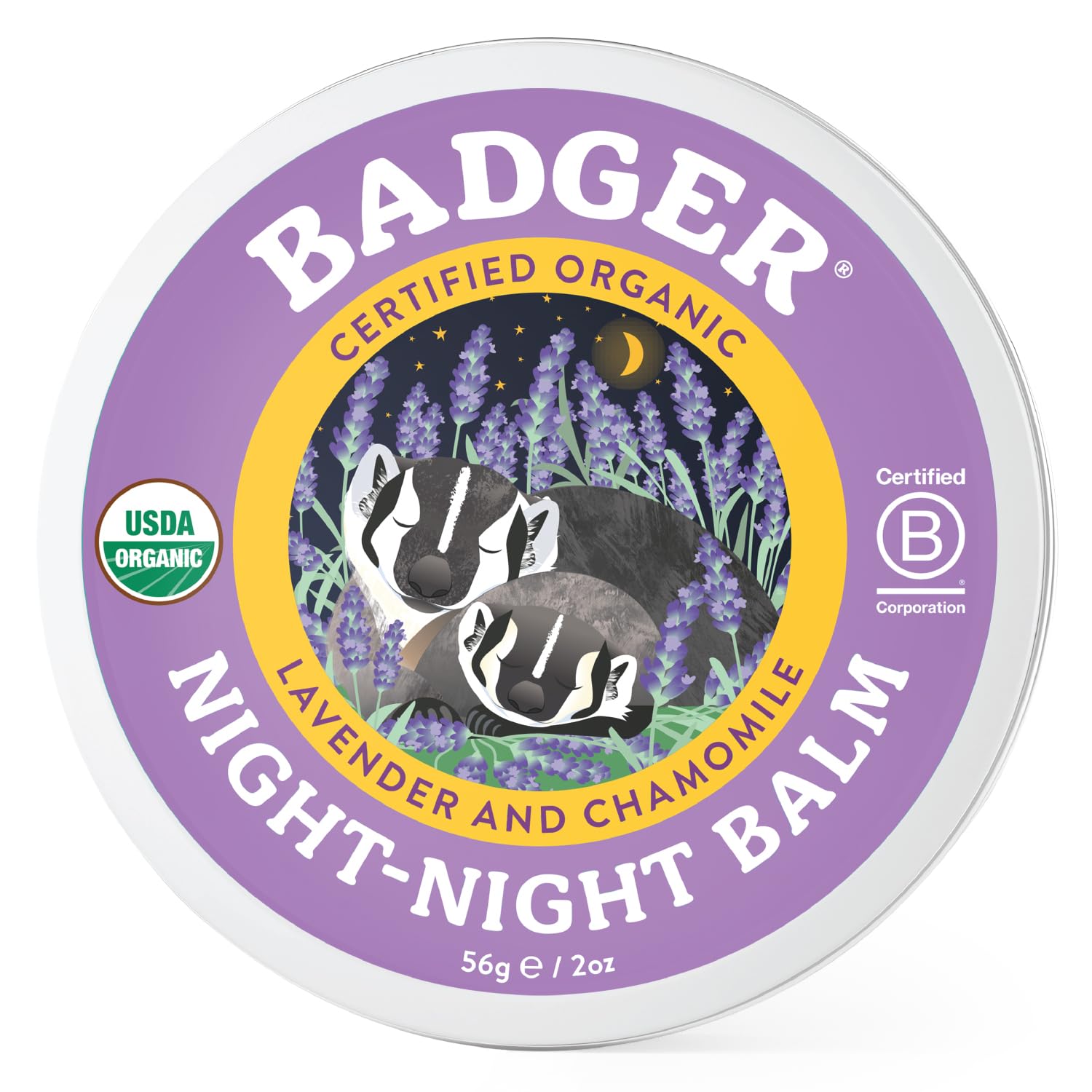 Badger Organic Night-Night Balm - Lavender & Chamomile
