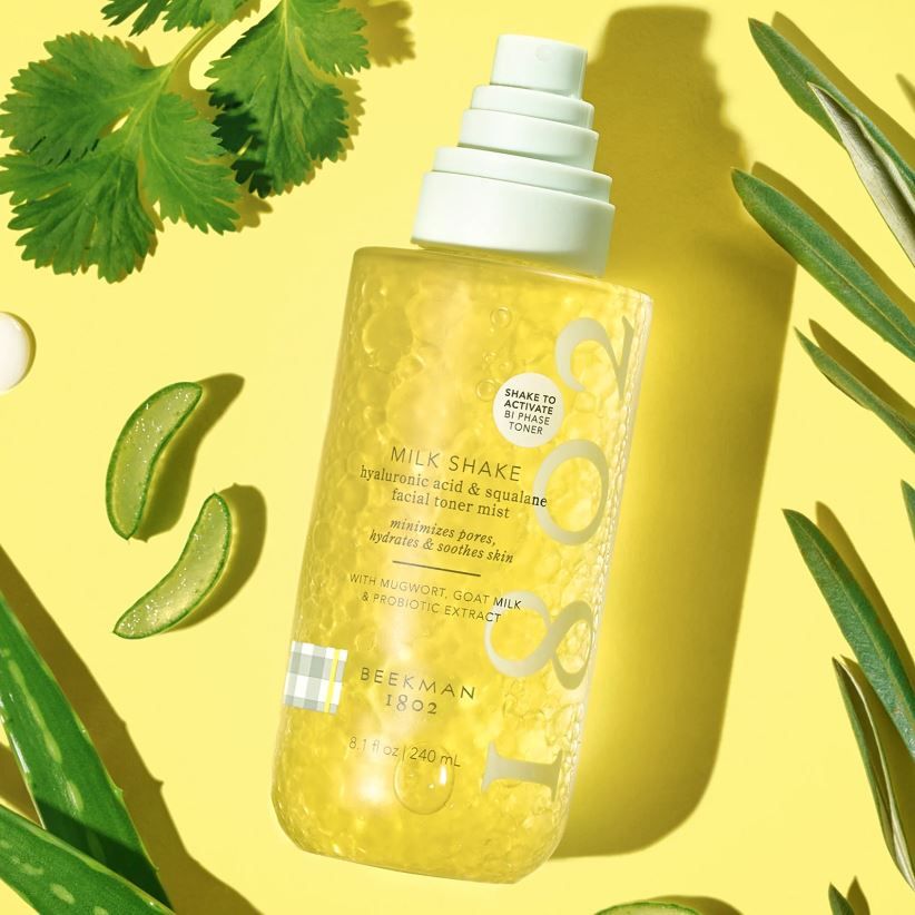 Beekman Milk Shake Facial Toner Mist with Hyaluronic Acid & Squalane 8.1fl oz 240mL