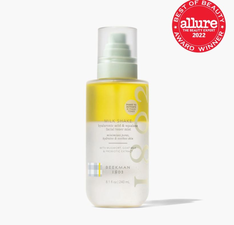 Beekman Milk Shake Facial Toner Mist with Hyaluronic Acid & Squalane 8.1fl oz 240mL