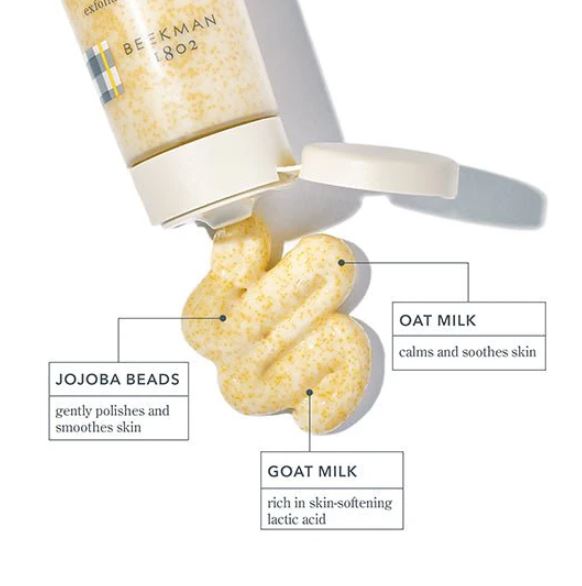 Beekman Oat & Goat Milk Scrub Exfoliating Facial Cleanser 3oz 89ml