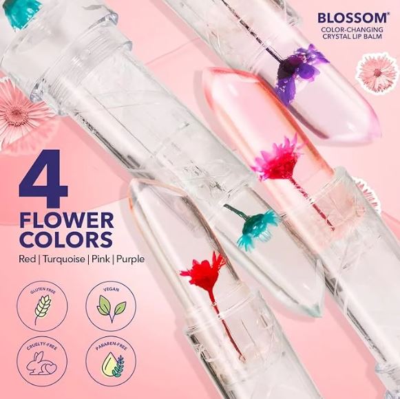 Blossom Color Changing Crystal Lip Balm 0.11oz 3g