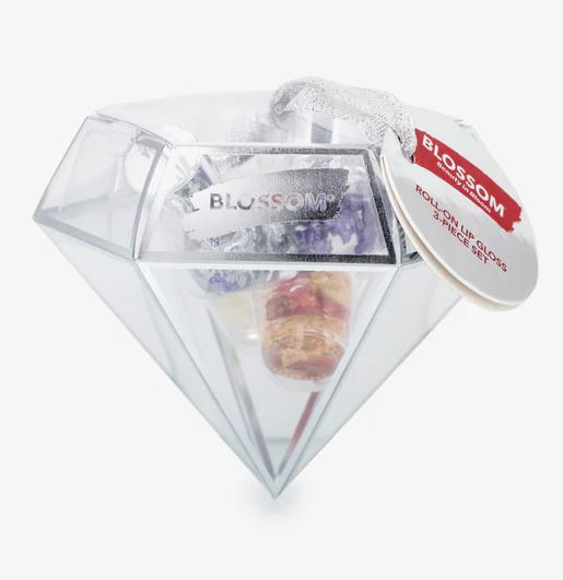 Blossom Diamond Ornament Mini Lip Gloss Set of 3