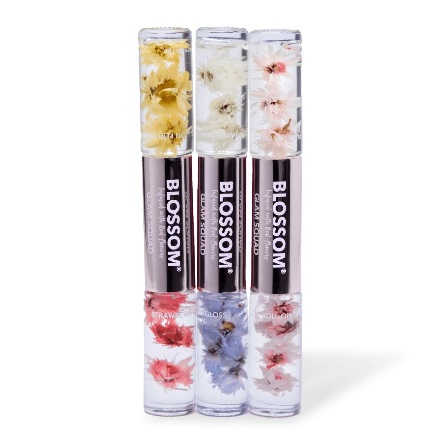 Blossom Glam Squad Roll-On-Lip Gloss & Perfume Oil 0.1oz 3ml