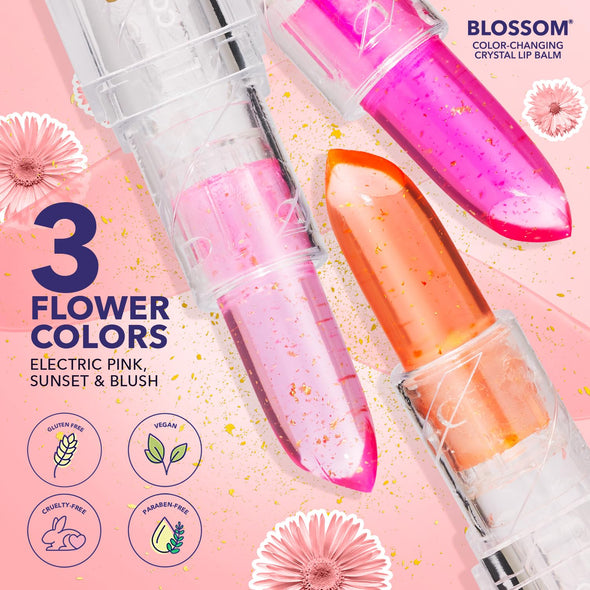 Blossom Shimmering Color-Changing Lip Balm 0.1oz 3g