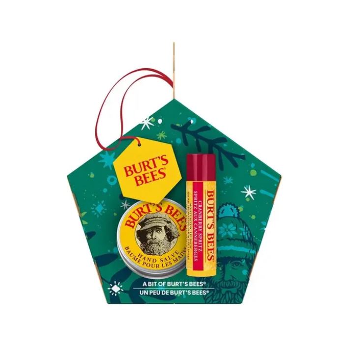 Burt's Bees A Bit of Burt's Holiday Lip Balm & Hand Salve Gift Set - Cranberry
