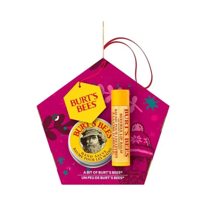 Burt's Bees A Bit of Burt's Holiday Lip Balm & Hand Salve Gift Set - Original Beeswax