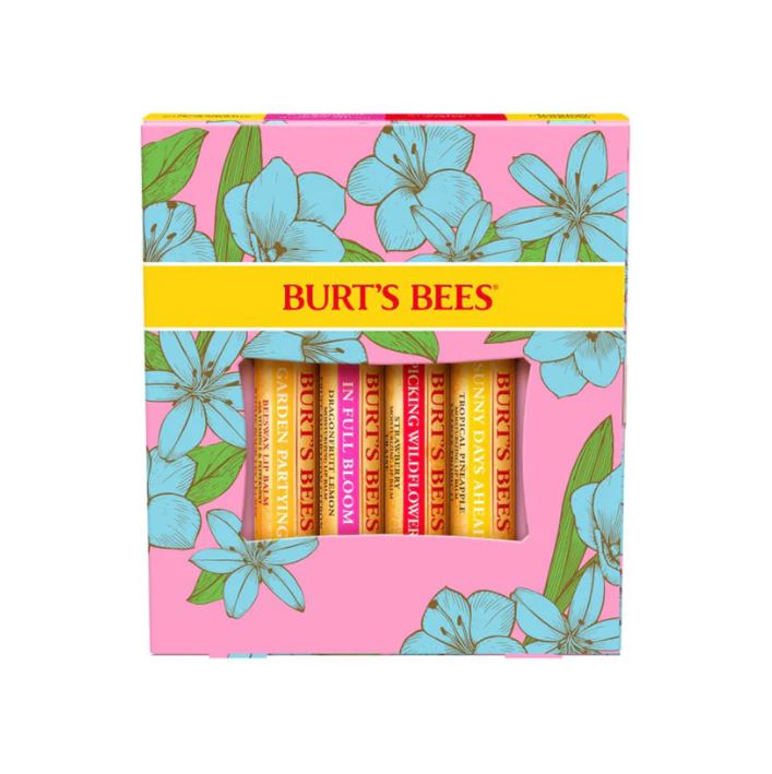 Burt's Bees Lip Balm Gift Set of 4 - In Full Bloom