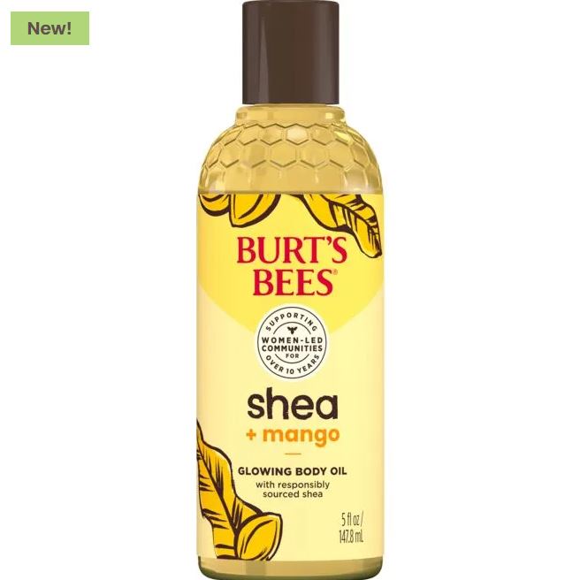 Burt's Bees Shea & Mango Glowing Body Oil 5oz 147.8ml