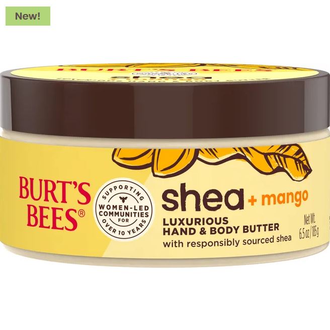 Burt's Bees Shea & Mango Luxurious Hand & Body Butter 6.5oz 185g