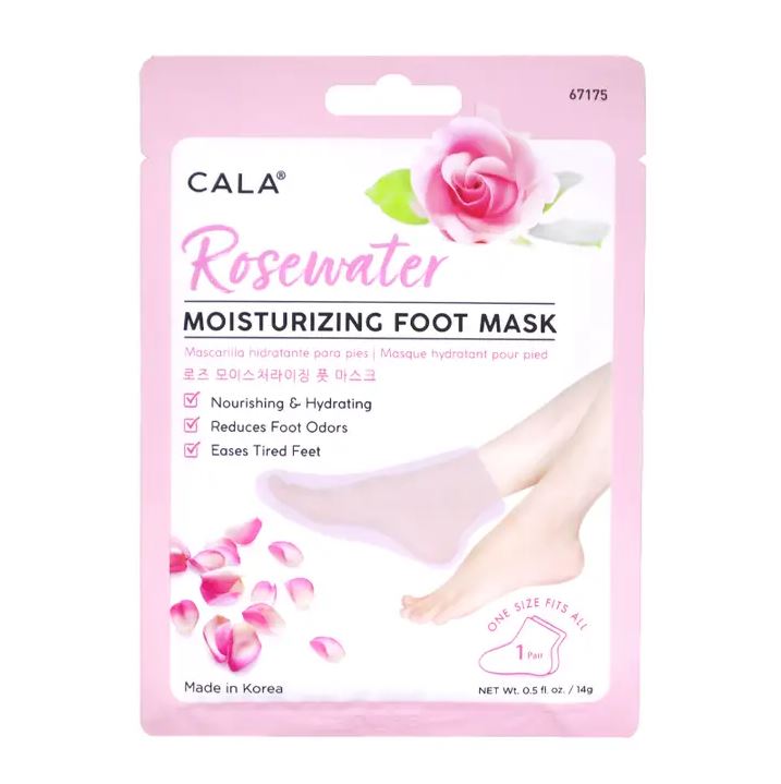 Cala Moisturizing Foot Mask Single Pair - Rosewater