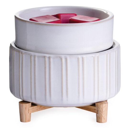 Candle Warmers Etc. 2-in-1 Classic Fragrance Warmer - Ceramic & Wood