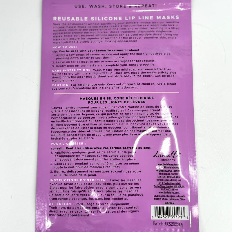 Danielle Lip Line Reusable Silicone Masks