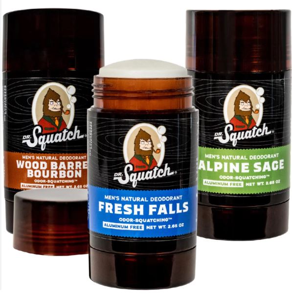 Dr. Squatch Men's Natural Deodorant 2.65oz 78ml