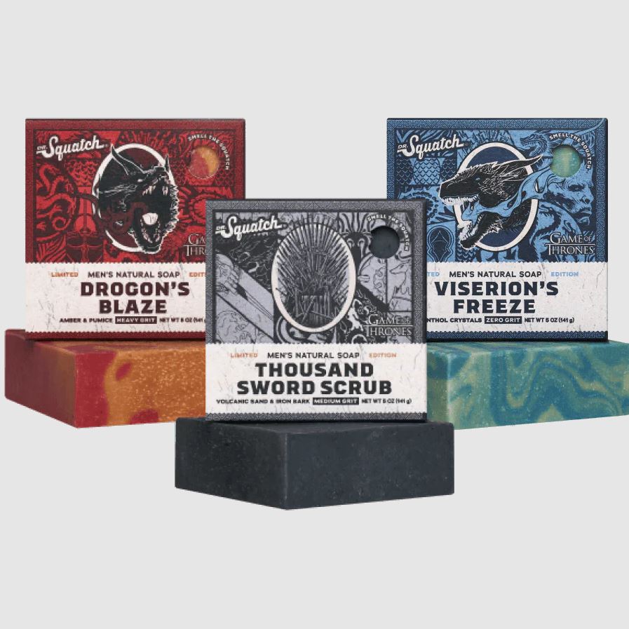 Dr. Squatch Game of Thrones Men's Natural Bar Soap 5oz