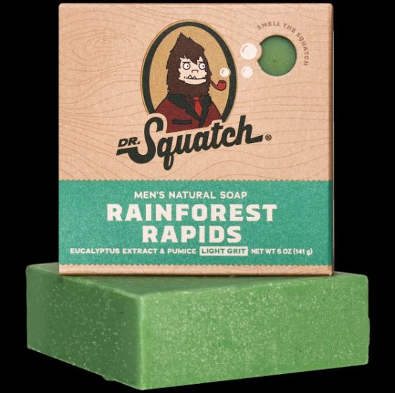 Dr. Squatch Men's Natural Bar Soap 5oz - Rainforest Rapids