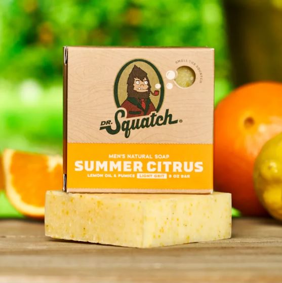 Dr. Squatch Men's Natural Bar Soap 5oz - Summer Citrus