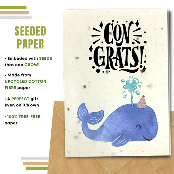 Earthbits Seeded Compostable Greeting Cards - Congrats