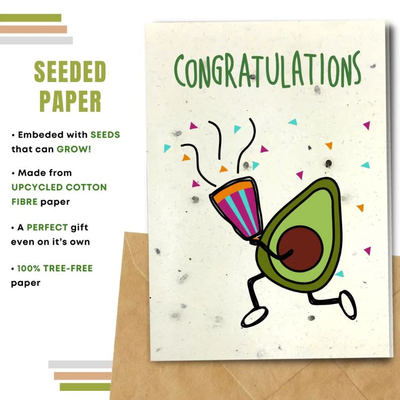 Earthbits Seeded Compostable Greeting Cards - Congrats