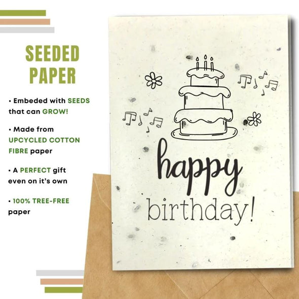 Earthbits Seeded Compostable Greeting Cards - Birthday