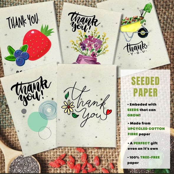 Earthbits Seeded Compostable Greeting Cards - Thank You