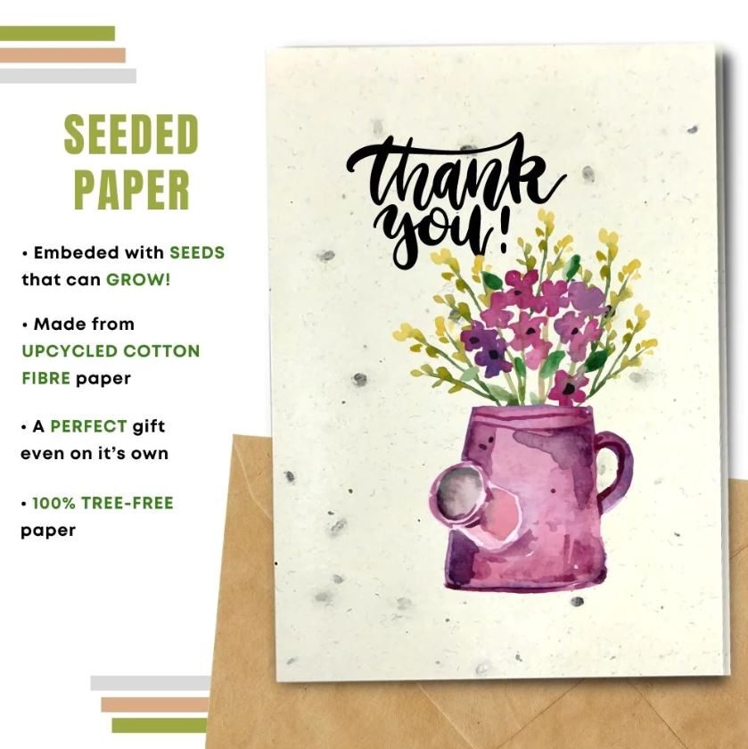 Earthbits Seeded Compostable Greeting Cards - Thank You
